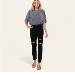 NWT Judy Blue high waist destroyed boyfriend jeans sz 24w